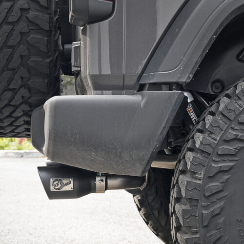 aFe Power Rebel Series 2.5in 409 SS Axle-Back Exhaust w/ Black Tips 2018+ Jeep Wrangler (JL) V6 3.6L - Image 9