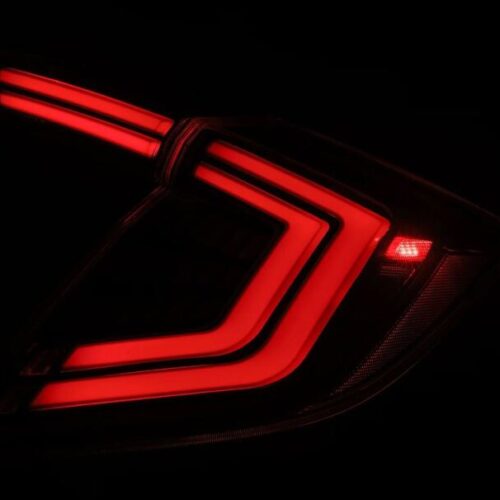 AlphaRex 16-21 Honda Civic Hatchback/ Type-R FK8 Nova-Series LED Tail Lights (Pair) - Alpha Black - Image 5