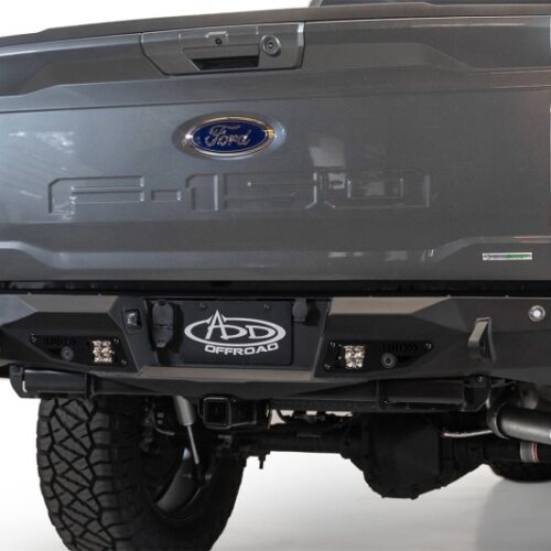Addictive Desert Designs for 2021 Ford F-150 Stealth Fighter Rear Bumper w/ Back up Sensors