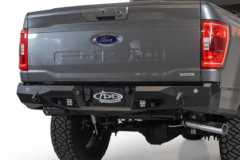 Addictive Desert Designs for 2021 Ford F-150 Stealth Fighter Rear Bumper w/ Back up Sensors