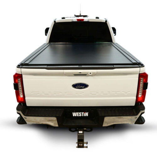 Westin 17-26 Ford F-250/F-350/F-450/F-550 SD 6ft 10in Bed Manual Retractable Tonneau Cover - Black - Image 6