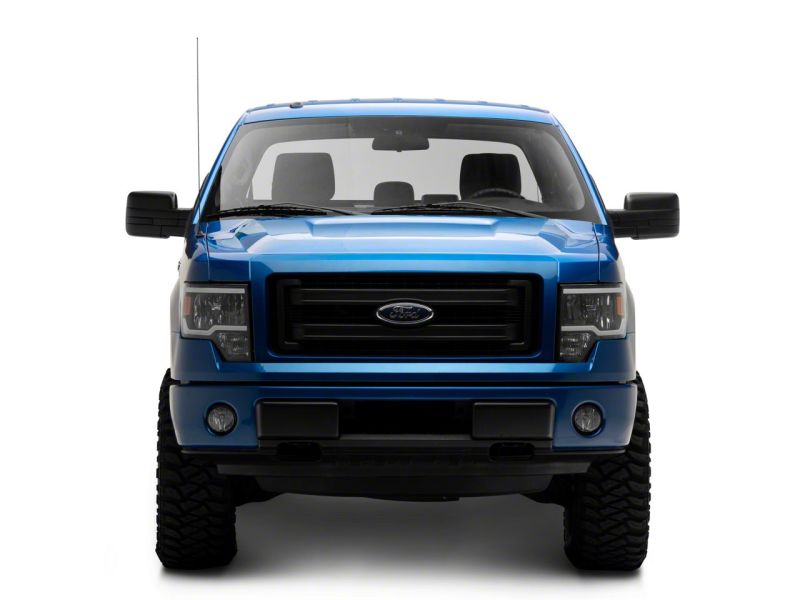 Raxiom for 2009-2014 Ford F-150 Axial Series Headlights w/ LED Bar- Black Housing (Clear Lens) - Image 8
