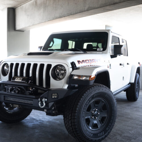 DV8 Offroad 18-23 Jeep Wrangler JL / 20-23 Jeep Gladiator JT FS-7 Mid-Width Winch Front Bumper - Image 7