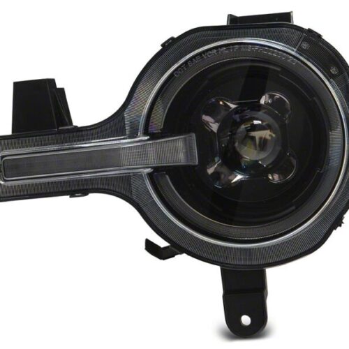 Raxiom for 2021-2026 Ford Bronco LED Halo Headlights with White Backlight- Black Housing- Clear Lens - Image 4