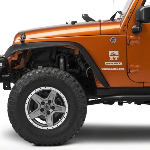 Raxiom for 2007-2018 Jeep Wrangler JK 20-In Light Bar Hood Mounting Brackets - Image 4