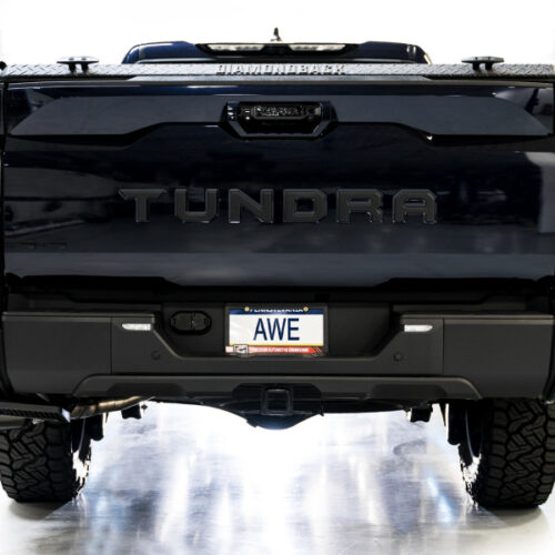 AWE Tuning 0FG Exhaust for 3rd Gen Toyota Tundra - Dual Diamond Black Tips - Image 5