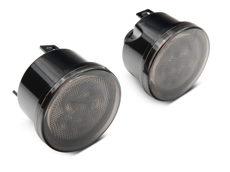 Raxiom for 2007-2018 Jeep Wrangler JK Axial Series LED Amber Turn Signals (Smoked) - Image 4