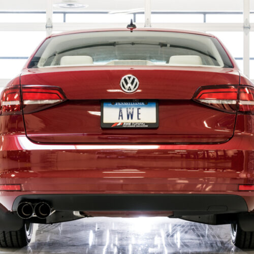 AWE Tuning Track Edition Exhaust - Diamond Black Tips for 09-14 Volkswagen Jetta Mk6 1.4T - Image 3