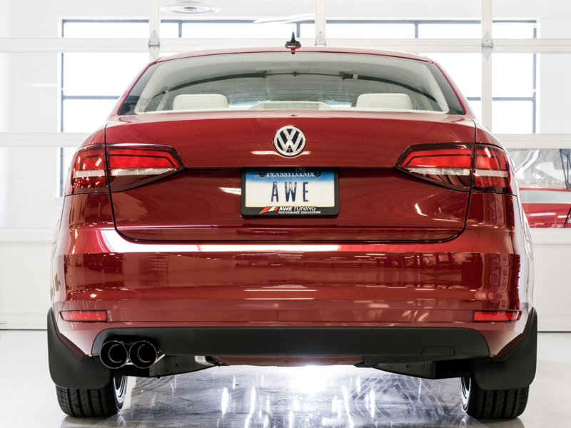 AWE Tuning Track Edition Exhaust - Diamond Black Tips for 09-14 Volkswagen Jetta Mk6 1.4T - Image 3