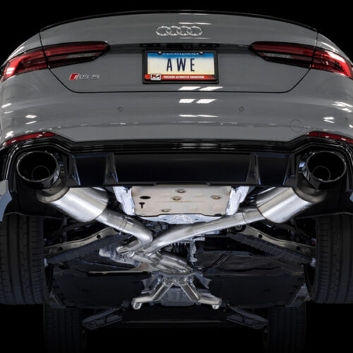 AWE Tuning Touring Edition Exhaust - w/ Diamond Black RS Tips for Audi B9 RS5 - Image 9
