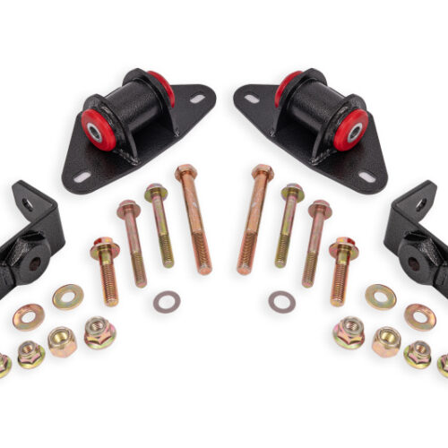 BMR Suspension 14-19 Chevrolet Corvette Motor Mount Kit - Black Hammertone - Image 2