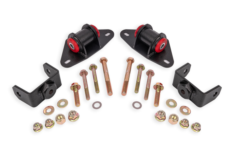 BMR Suspension 14-19 Chevrolet Corvette Motor Mount Kit - Black Hammertone - Image 2