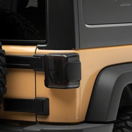 Raxiom for 2007-2018 Jeep Wrangler JK Axial Series LED Tail Lights- Black Housing (Smoked Lens) - Image 9