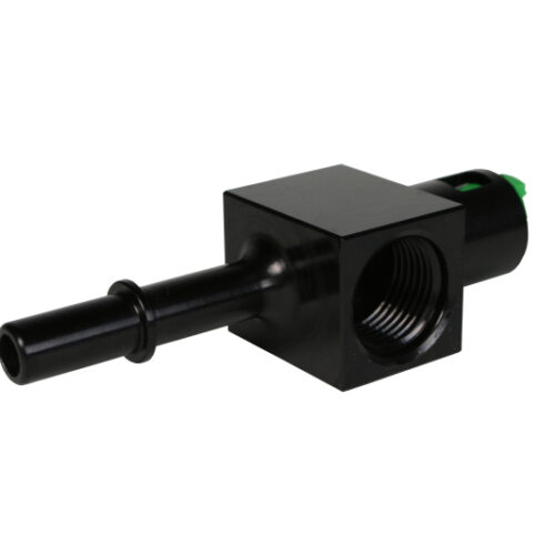 Aeromotive 3/8in Quick Connect with AN-08 port and 1/8in gauge port - Image 3