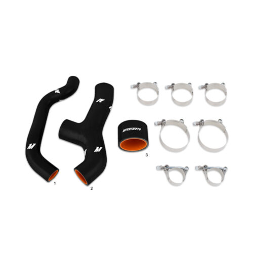 Alternative view of Mishimoto Intercooler Hoses for 06-07 Subaru WRX Black Silicone