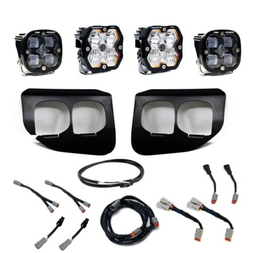 Baja Designs for 20-22 Ford SD Squadron Pro/SAE 2.0 Dual Fog Pocket Kit Upfitter (SAE Fog) - Clear