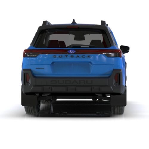 Rally Armor 2026 Subaru Outback (Incl. Wilderness) Black Mud Flap - Metallic Black Logo - Image 3