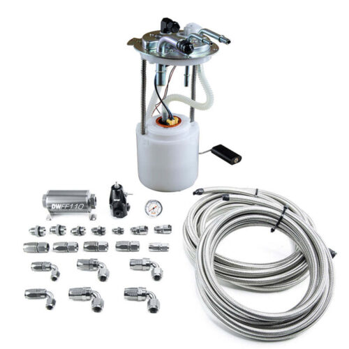 DeatschWerks 05-19 Yukon/Tahoe/Suburban DW400 Pump Module and Return SS CPE Plumbing Kit - Image 3