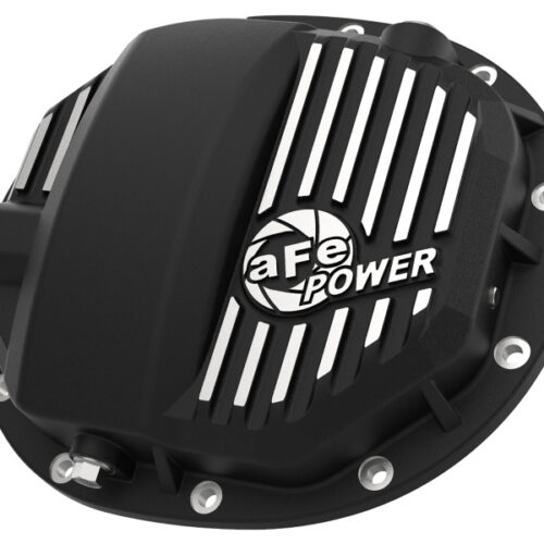 Alternative view of aFe Power Pro Series AAM 9.5/9.76 Rear Diff Cover Black w/Mach Fins 14-19 GM Silverado/Sierra 1500