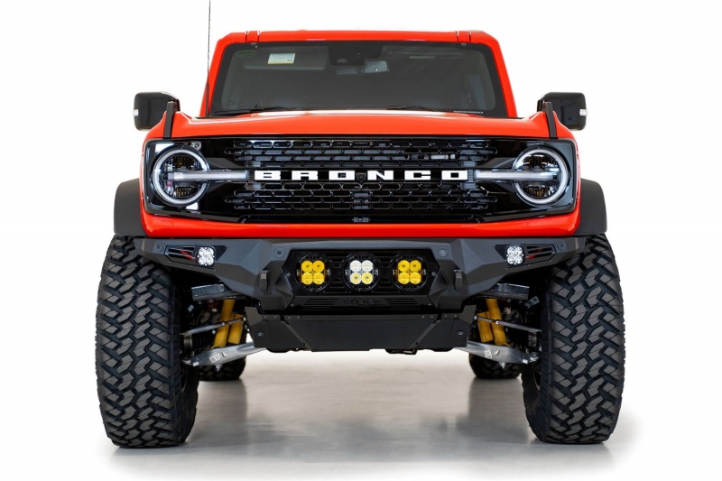 Addictive Desert Designs for 21-22 Ford Bronco Bomber Front Bumper (w/ 3 Baja Designs LP4 Mounts) - Image 2