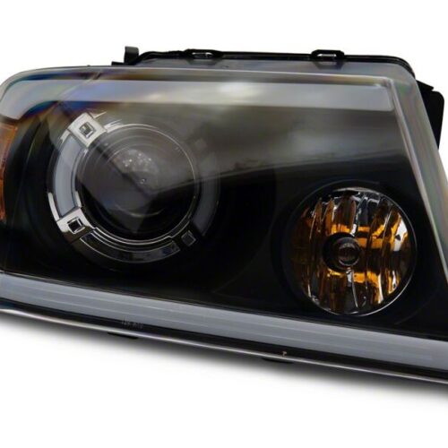 Raxiom for 2004-2008 Ford F-150 Axial Series LED Proj Headlights/Seq LED Bar- Black- Clear Lens - Image 4