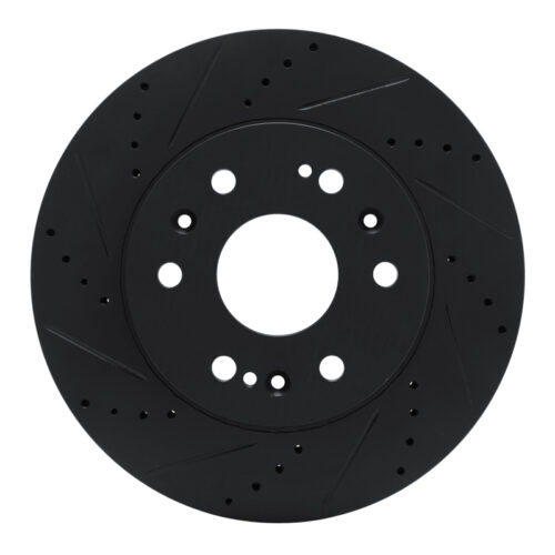 DFC 05-20 Cadillac Escalade Front Left Drilled & Slotted Black Brake Rotor