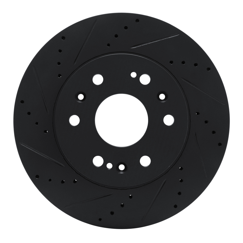 DFC 05-20 Cadillac Escalade Front Left Drilled & Slotted Black Brake Rotor
