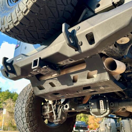 Rival 2018-Present Jeep Wrangler JL Aluminum Muffler Skid Plate - Image 4