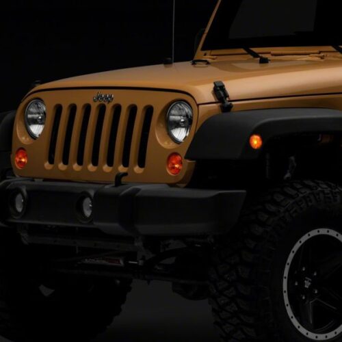 Raxiom for 2007-2018 Jeep Wrangler JK Axial Series Replacement Turn Signal Lamps- Amber - Image 4