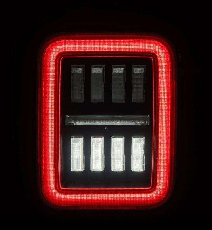 AlphaRex 19-24 Jeep Gladiator JT Nova-Series Prismatic LED Tail Lights - Alpha-Black - Image 5