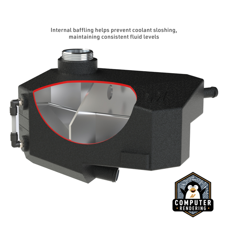 Mishimoto Expansion Tank - Wrinkle Red for 2013+ Ford Focus ST/2016+ Focus RS Aluminum - Image 5