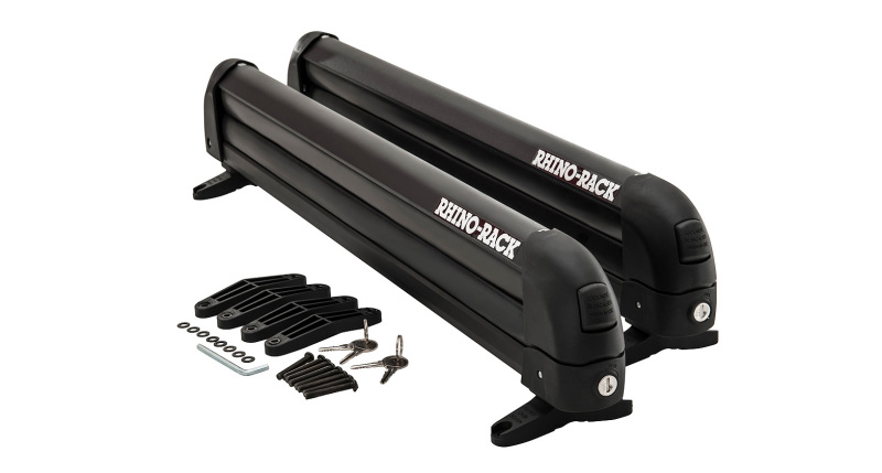 Rhino-Rack 574 Universal Ski/Snowboard Carrier - Fits 4 Pairs of Skis or 2 Snowboards - Black - Image 2