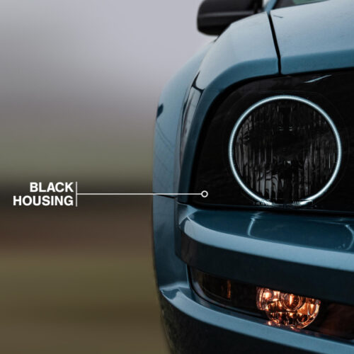 Raxiom for 2005-2009 Ford Mustang GT V6 Axial Series CCFL Halo Projector Headlight- Blk Housing (Smkd Lens) - Image 8