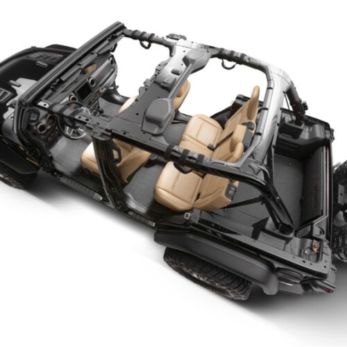 BedRug 18-23 Jeep JL 2-Door 2pc Front Floor BedTred Kit