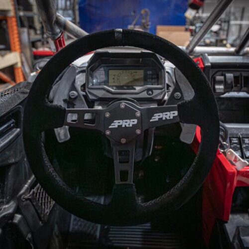 PRP Deep Dish Suede Steering Wheel - Black - Image 6