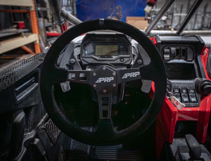 PRP Deep Dish Suede Steering Wheel - Black - Image 6