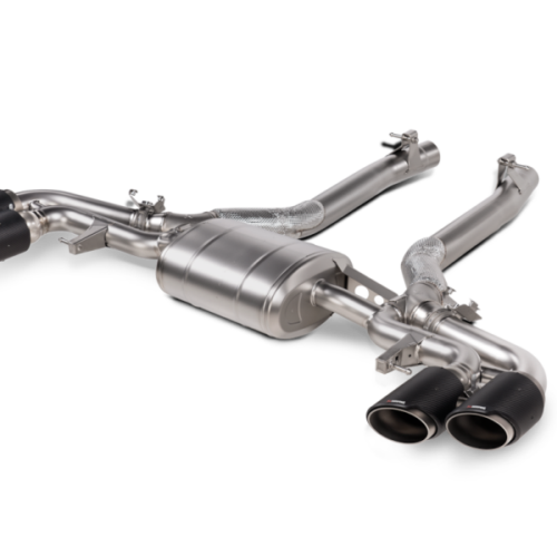 Akrapovic for 2024+ BMW X5M / X6M (Face Lift) Slip-On Line (Titanium) w/Carbon Fiber Tips