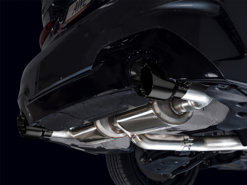 AWE Tuning Axle-Back Exhaust - Diamond Black for AWE 19-23 BMW 330i / 21-23 BMW 430i Base G2X Touring (Excl. Conv) - Image 4