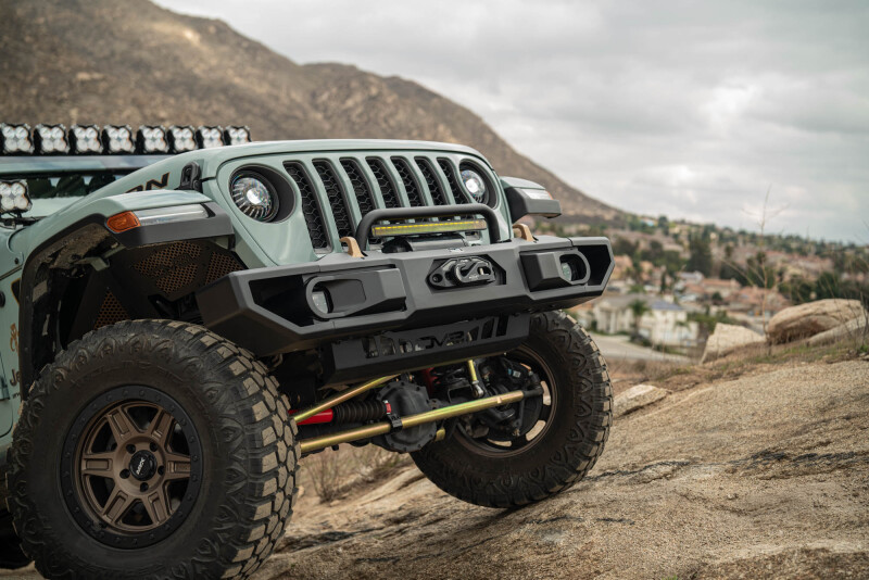DV8 Offroad 18+ Jeep Wrangler JL / 20+ Jeep Gladiator JT OE Plus Front Bumper - Image 6