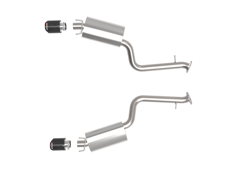 aFe Power Lexus IS350 14-22 V6-3.5L Takeda Axle-Back Exhaust System- Carbon Fiber Tip - Image 4