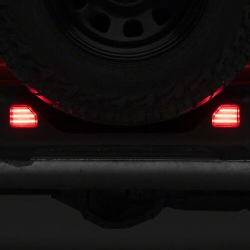 Alternative view of Raxiom for 2018-2023 Jeep Wrangler JL Moab Rubicon Sahara Axial LED Rear Bumper Reflector Lights- Clear