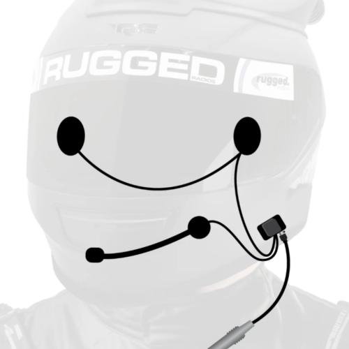 Rugged Radios Wired Offroad and STX Stereo - Helmet Kit w/Alpha Audio Speakers and Mic