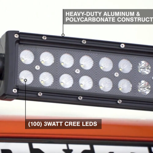 Raxiom for 2007-2018 Jeep Wrangler JK 50-Inch Straight Dual Row LED Light Bar Flood/Spot Combo Beam - Image 4