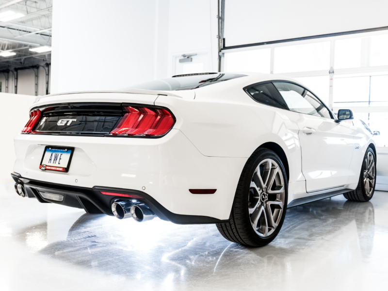 AWE Tuning SwitchPath Exhaust - Chrome Silver Tips for 18-23 S550 Mustang GT - Image 7