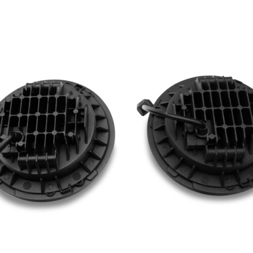 Raxiom for 1997-2018 Jeep Wrangler TJ/JK Axial Series LED Daymaker Headlights- Chrome Housing (Clear Lens) - Image 6