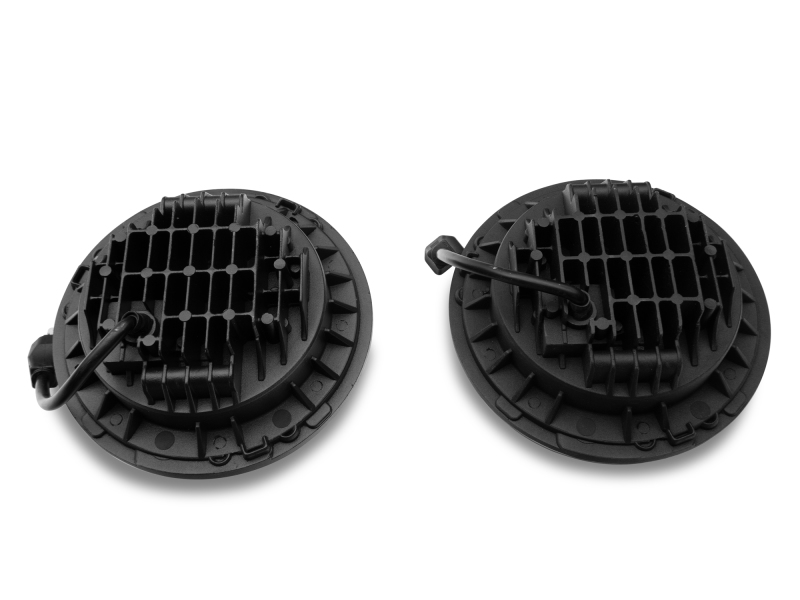 Raxiom for 1997-2018 Jeep Wrangler TJ/JK Axial Series LED Daymaker Headlights- Chrome Housing (Clear Lens) - Image 6