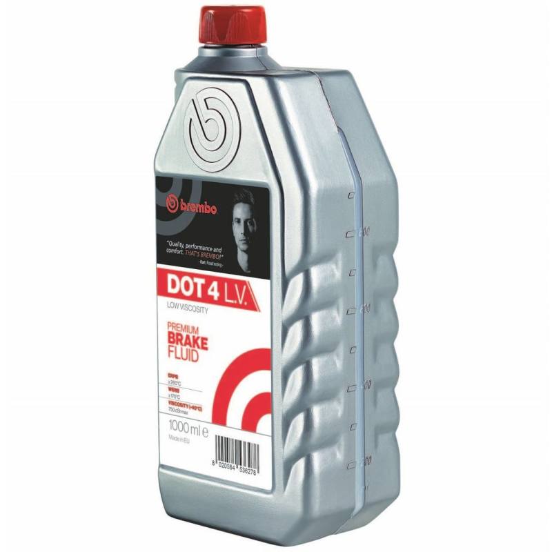 Brembo L04210 DOT 4 Low Viscosity Brake Fluid (1000 ML)