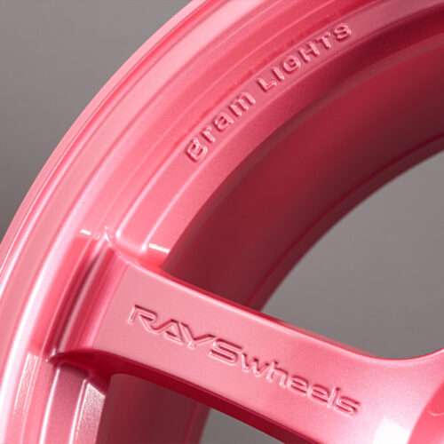 Gram Lights 57DR 18x10.5 +22 5x114.3 Sakura Pink Wheel (w/ Center Cap & No. 21 BK Air Valve) - Image 3