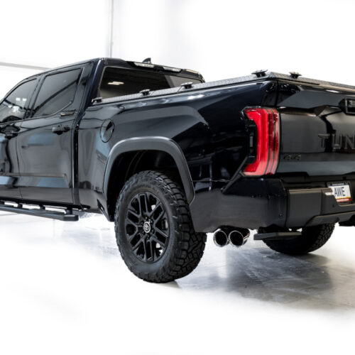 AWE Tuning 0FG Exhaust for 3rd Gen Toyota Tundra - Dual Chrome Silver Tips - Image 6