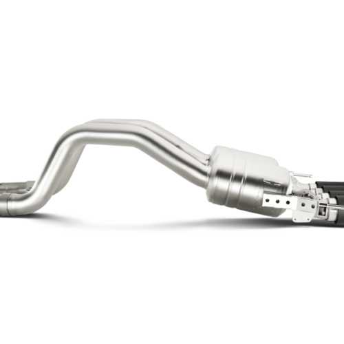 Alternative view of Akrapovic for 14-17 Chevrolet Corvette Z06 (C7) Slip-On Line (Titanium) w/ Carbon Tips